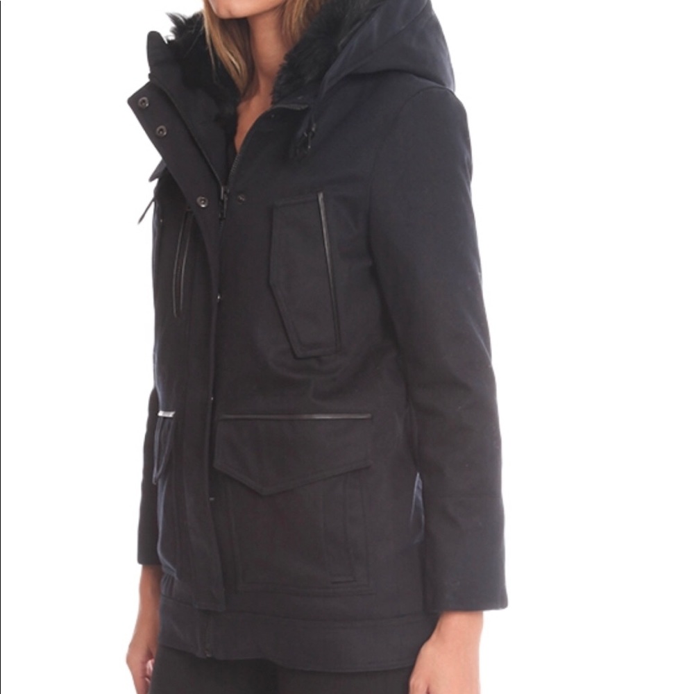 Kooples Cotton Twill Parka